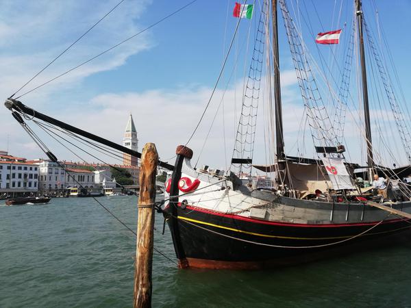 Il Nuovo Trionfo, trabaccolo in laguna Venezia diventa 'nave scuola' © ANSA
