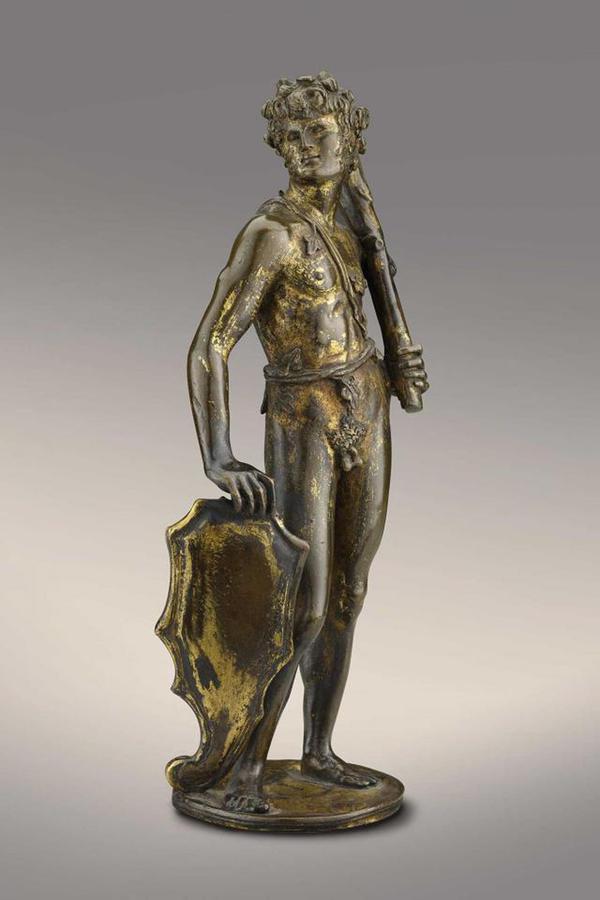 Bertoldo di Giovanni (ca. 1440-1491), Shield Bearer, early 1470s, gilded bronze, The Frick Collection © ANSA