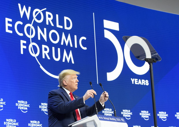 Trump a Davos © EPA