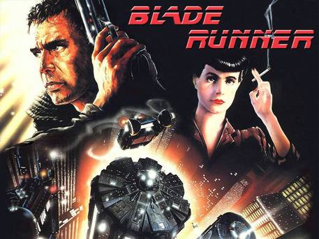 La locandina del film culto Blade Runner, tratto dal libro 
