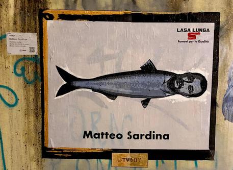 Milano, spunta il Salvini-Sardina © ANSA