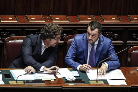 Danilo Toninelli e Matteo Salvini (archivio) © ANSA 