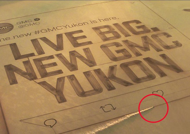 GM realizza per lancio GMC Yukon più grande Tweet al mondo © GM Media
