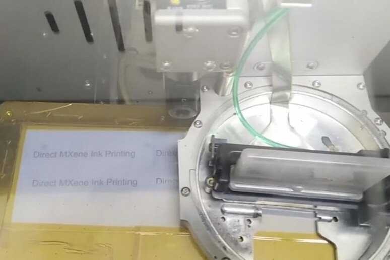 Il nuovo materiale per immagazzinare energia che si stampa in 3D. (fonte: Drexel University) - RIPRODUZIONE RISERVATA