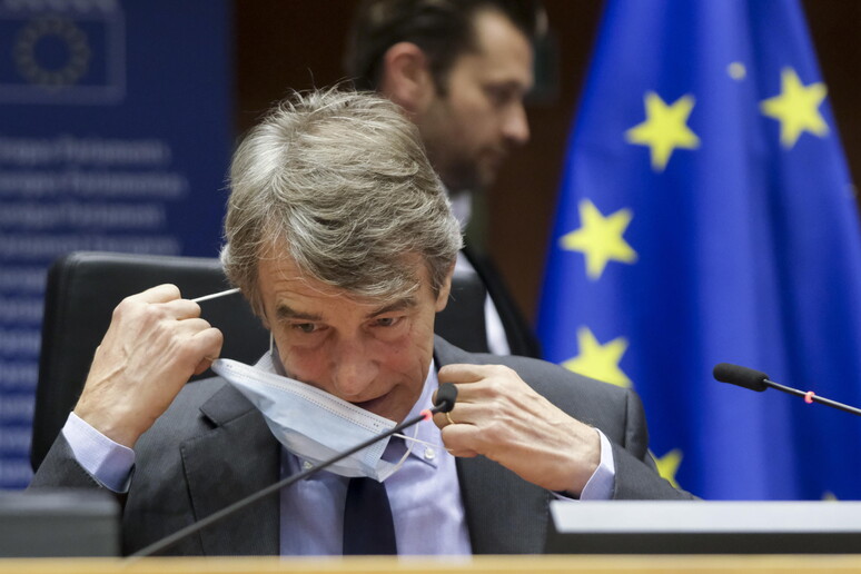 Il presidente dell 'Europarlamento David Sassoli © ANSA/EPA