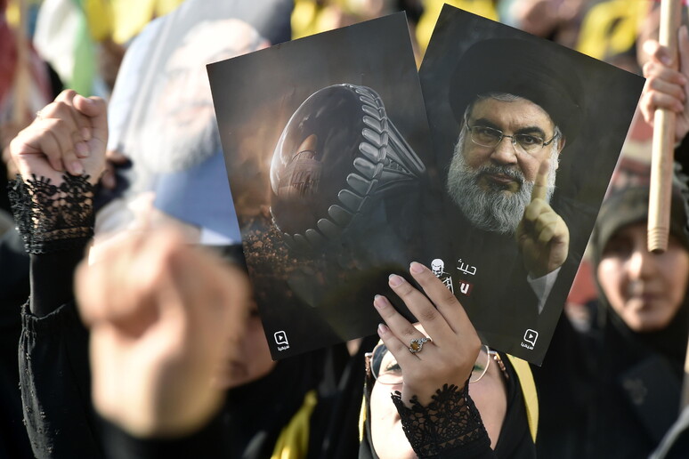 Una foto di Hassan Nasrallah © ANSA/EPA